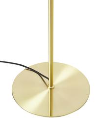 Lámpara de pie de vidrio opalino Josie, Estructura: metal cepillado, Cable: cubierto en tela, Multicolor, Ø 28 x Al 155 cm