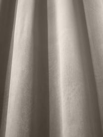 Fluwelen verduisteringsgordijn Rush in lichtgrijs met oogjes, 2 stuks, 100% polyester (gerecycled), Lichtgrijs, B 135 x L 260 cm