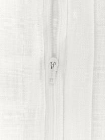 Funda de cojín de lino Lanya, 100% lino 

Por naturaleza, el lino tiene un tacto bastante tosco y un aspecto arrugado natural. La alta resistencia al desgarro hace que el lino sea resistente a la abrasión y duradero., Blanco, An 30 x L 50 cm