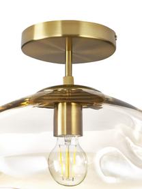 Plafonnier en verre Amora, Couleur champagne, couleur laitonnée, Ø 35 x haut. 28 cm