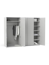 Armario modular Simone, 5 puertas (250 cm), diferentes variantes, Estructura: aglomerado con certificad, Madera, gris, Interior Basic (An 250 x Al 200 cm)