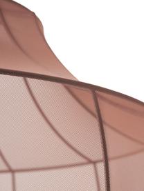 Lámpara de techo en tejido malla Beau, Pantalla: tela, Estructura: metal con pintura en polv, Cable: cubierto en tela, Rojo indio, Ø 52 x Al 52 cm