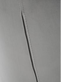 Samt-Schaukelstuhl Wing in Grau mit Metall-Füßen, Bezug: Samt (Polyester) Der Bezu, Gestell: Metall, galvanisiert, Samt Grau, Schwarz, B 76 x T 108 cm
