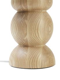 Lampe à poser bois de frêne clair Sascha, Bois clair, Ø 24 x haut. 34 cm