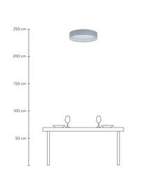 Stropná LED lampa Helen, Sivá, Ø 35 x V 7 cm