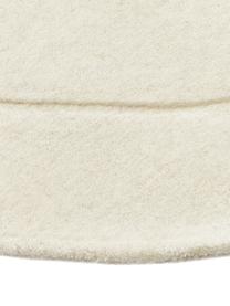 Alfombra artesanal de lana Kadey, Parte superior: 100% lana, Reverso: 100% algodón Las alfombra, Blanco crema, An 120 x L 180 cm (Tamaño S)