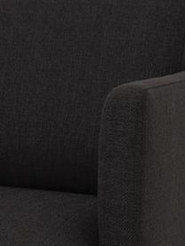Sofa Fluente (3-Sitzer) in Dunkelgrau mit Metall-Füßen, Bezug: 100% Polyester Der hochwe, Gestell: Massives Kiefernholz, FSC, Füße: Metall, pulverbeschichtet, Webstoff Dunkelgrau, B 196 x T 85 cm