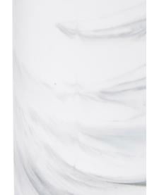 Distributeur de savon aspect marbre Swan, Blanc, marbré, couleur argentée, Ø 7 x haut. 17 cm