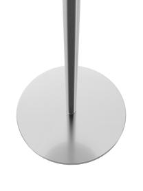 Dimbare tafellamp Fausta met USB-aansluiting, Lampenkap: kunststof, Lampvoet: gecoat metaal, Zilverkleurig, wit, Ø 13 x H 37 cm