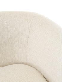 Modulaire chaise longue Sofia in beige, Bekleding: 100% polypropyleen. Met 2, Frame: massief grenen, spaanplaa, Poten: kunststof., Geweven stof beige, B 340 x D 95 cm, rugleuning rechts