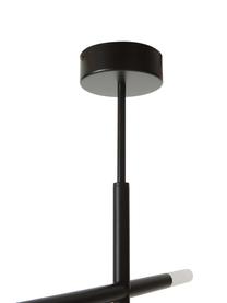Veľká stropná LED lampa Gratia, Čierna, biela, Š 76 x V 50 cm