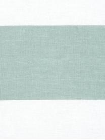 Gestreifte Baumwoll-Wendekopfkissenbezüge Lorena, 2 Stück, Webart: Renforcé Fadendichte 144 , Salbeigrün, Weiß, B 40 x L 80 cm