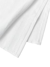 Set de toalla de manos de algodón Camila, 4 uds., Blanco, Set de diferentes tamaños