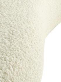 Panca in teddy Coconino, Rivestimento: poliestere (teddy), Struttura: legno di pino, Teddy bianco crema, Larg. 160 x Alt. 36 cm