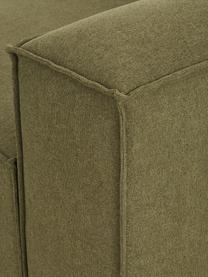 Sofá rinconera modular Lennon, Tapizado: 100% poliéster Alta resis, Estructura: madera de pino maciza, ma, Patas: plástico, Tejido verde, An 238 x F 180 cm, chaise longue derecha