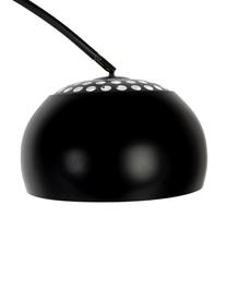 Grande lampe à arc en métal noir Bow, Noir, larg. 170 x haut. 205 cm