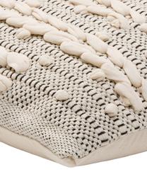 Housse de coussin 45x45 Tissa, Coton, Couleur crème, larg. 45 x long. 45 cm