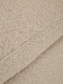 Pouf avec rangement tissu bouclé taupe Winou, Tissu bouclé beige, larg. 50 x haut. 48 cm
