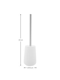Szczotka do WC Brush, Biały, odcienie srebrnego, Ø 10 x W 43 cm