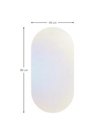Espejo de pared de diseño iridiscente Ruby, Parte trasera: tablero de fibras de dens, Espejo: cristal, Multicolor, An 80 x Al 40 cm