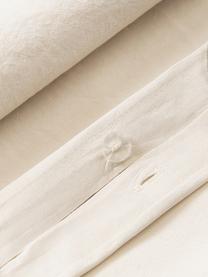 Gewaschener Baumwoll-Bettdeckenbezug Darlyn, 100 % Baumwolle
Fadendichte 150, Standard Qualität

Bettwäsche aus Baumwolle fühlt sich auf der Haut angenehm weich an, nimmt Feuchtigkeit gut auf und eignet sich für Allergiker.

Durch ein besonderes Waschungsverfahren erhält der Stoff eine robuste, unregelmässige Stonewash-Optik. Ausserdem wird der Stoff dadurch weich und geschmeidig im Griff und erhält eine natürliche Knitter-Optik, die kein Bügeln erfordert und Gemütlichkeit ausstrahlt.

Das in diesem Produkt verwendete Material ist schadstoffgeprüft und zertifiziert nach STANDARD 100 by OEKO-TEX®, 4265CIT, CITEVE, Beige, B 200 x L 200 cm