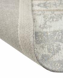 Handgeweven chenille vloerkleed Magalie in vintage stijl, 95% katoen-chenille, 5% polyester, Beige, B 200 x L 300 cm (maat L)