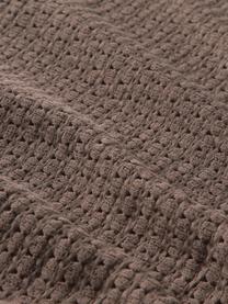 Colcha con estructura gofre Adair, 100% algodón, Marrón, An 180 x L 250 cm