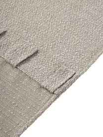 Tende opache in bouclé con orlo a tunnel Bellamie 2 pz, Bouclé (85 % poliestere, 15 % acrilico), Greige, Larg. 135 x Lung. 260 cm