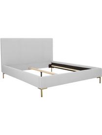 Čalouněná postel Peace, Světle šedá, Š 180 cm, D 200 cm