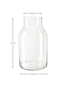 Glas-Vase Loren, Glas, Transparent, Ø 26 x H 45 cm
