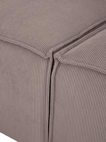 Modulaire XL chaise longue Lennon van corduroy, Bekleding: corduroy (92% polyester, , Frame: massief grenenhout, multi, Poten: kunststof De poten bevind, Corduroy bruin, B 357 x D 119 cm, rugleuning rechts