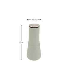 Designer Salz- & Pfeffermühle Milltop, 2er-Set, Korpus: Kunststoff, Mahlwerk: Keramik, Deckel: rostfreier Stahl, Grüntöne, Ø 7 x H 17 cm