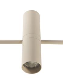 Große Pendelleuchte Cassandra, Lampenschirm: Metall, pulverbeschichtet, Baldachin: Metall, pulverbeschichtet, Beige, matt, B 143 x H 73 cm