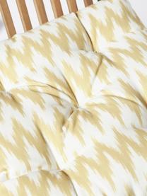 Outdoor-Sitzkissen Maillot mit Ikat Muster, 100 % Acryl

Das in diesem Produkt verwendete Material ist schadstoffgeprüft und zertifiziert nach STANDARD 100 by OEKO-TEX®, 2016OK0494, Gelb, B 40 x L 40 cm