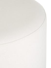 Pouf Daisy, Rivestimento: 100% poliestere Il rivest, Struttura: compensato, Tessuto bianco, Ø 38 x Alt. 45 cm