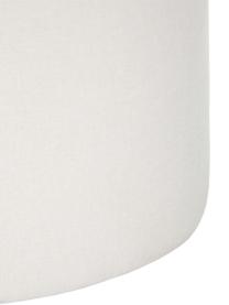 Pouf bianco crema Daisy, Rivestimento: 100% poliestere Il rivest, Struttura: compensato, Tessuto bianco, Ø 38 x Alt. 45 cm