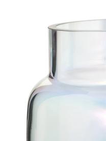 Grosse Glas-Vase Lasse, irisierend, Glas, Transparent, irisierend, Ø 13 x H 22 cm