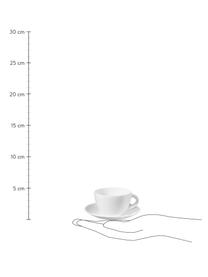 Tasses en porcelaine avec sous-tasses à table, 6 pièces, Porcelaine Fine Bone China
Fine Bone China est une porcelaine tendre, qui se distingue particulièrement par sa brillance et sa translucidité, Blanc, larg. 9 cm x haut. 6 cm, 200 ml