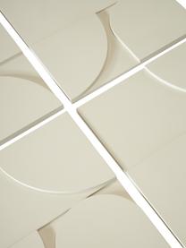 Set 4 decorazioni da parete beige Massimo, Pannello di fibra a media densità (MDF), Beige, bianco crema, Larg. 80 x Alt. 80 cm