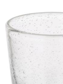 Mondgeblazen Bubble waterglazen met decoratieve luchtbellen, 4 stuks, Mondgeblazen glas, Transparant, Ø 8 x H 10 cm, 250 ml