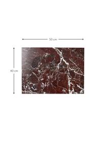 Marmor-Schneidebrett Sasso in Rot, Marmor, Roter Marmor, B 40 x L 50 cm