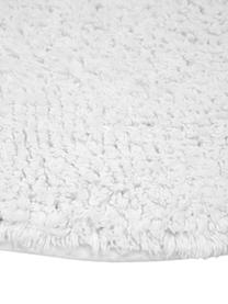 Tapis de bain Ingela, 100 % coton, Blanc, Ø 65 cm