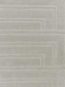 Tapis en laine gris clair, tufté main Alan, Gris clair, larg. 160 x long. 230 cm (taille M)