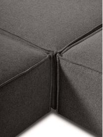 Narożna sofa modułowa XL Lennon, Tapicerka: 100% poliester Dzięki tka, Stelaż: lite drewno, sklejka, Nogi: tworzywo sztuczne, Antracytowa tkanina, S 329 x W 68 cm, lewostronna
