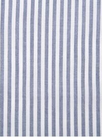 Funda nórdica de algodón Ellie, Blanco, azul oscuro, Cama 90 cm (150 x 200 cm)