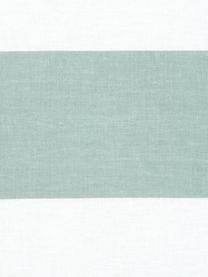 Funda de almohada de algodón Lorena, 50 x 70 cm, Verde salvia, blanco, An 50 x L 70 cm