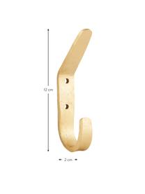 Metall-Wandhaken Forga, 2 Stück, Metall, beschichtet, Messingfarben, B 2 x H 12 cm