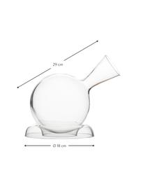 Mundgeblasener Kristall-Dekanter Vulkanos Earth, 750 ml, Kristallglas, Transparent, H 29 cm, 750 ml