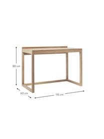 Pracovný stôl z mangového dreva Fenja, Masívne mangové drevo, Mangové drevo, Š 110 x V 80 cm