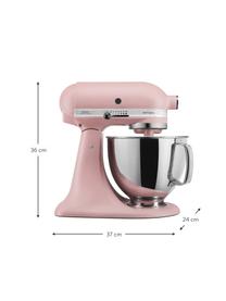Küchenmaschine Artisan in Rosa, Gehäuse: Zinkdruckguss, Schüssel: Edelstahl, Rosa, glänzend, B 37 x H 36 cm